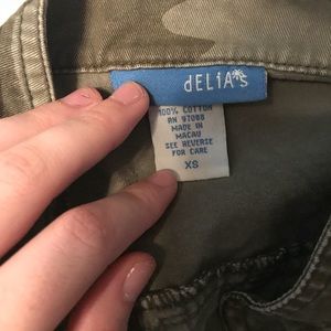 Delia’s camo jacket blazer